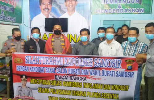 Kapolres Samosir Kunjungi Posko Marguna