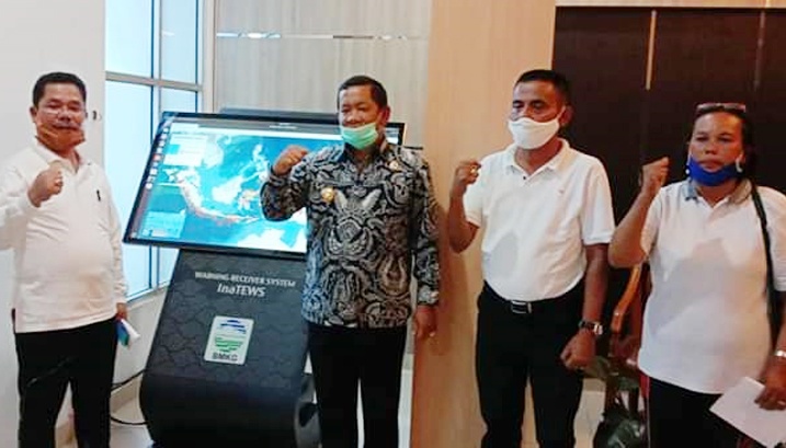 Display WRS New Generation Sudah Terpasang di Lobby Kantor Bupati Samosir