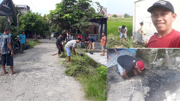 Warga Griya Nabila 2 Gotong Royong Bersihkan Parit