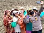 Kapolres Samosir Tanam Jagung di Simanindo