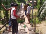 Jembatan Gantung Pagaran Mompang Nyaris Ambruk, Butuh Perhatian Pemerintah