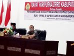 Rapat Paripurna DPRD Samosir, Penyampaian Nota Rancangan KUA