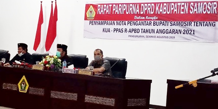 Rapat Paripurna DPRD Samosir, Penyampaian Nota Rancangan KUA