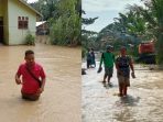 Sungai Bahapal Meluap, Tanggul Jebol Dusun Parkubuan Tenggelam