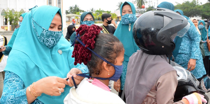 Ketua TP-PKK Ajak Masyarakat Tingkat Disiplin Prokes