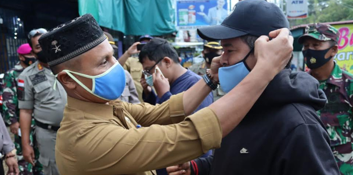 Tim Gabungan Polres, TNI dan Satpol PP Bintan Gelar Operasi Yustisi Disiplin Kesehatan