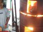 Mantan TKI Iboy Penjual Kelapa Bakar Dicampur Rempah