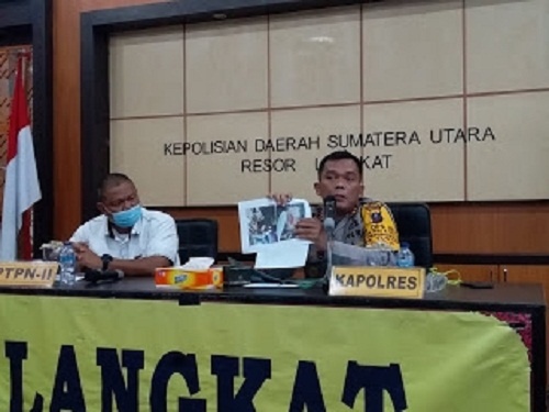 Kapolres Langkat paparkan broadcast hoax pembersihan di lahan HGU PTPN2