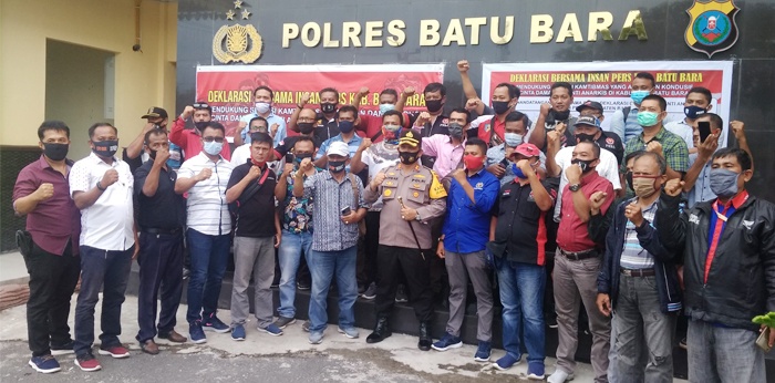 Insan Pers Teken Deklarasi Bersama Polres Batubara