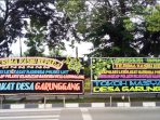 Masyarakat Desa Garunggang Kirim Papan Bunga Terimakasih atas Penangkapan Bandar Narkoba SS