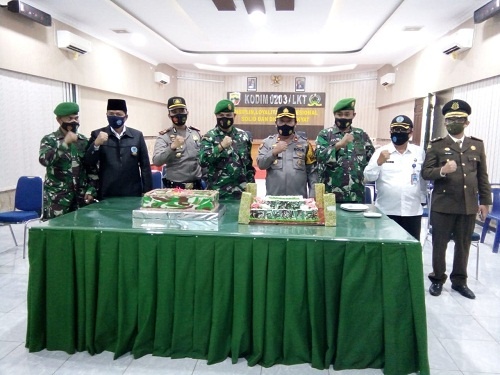 HUT ke 75 TNI di Makodim 0203/Langkat