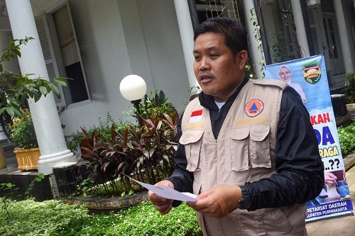 Juru bicara Gugus Tugas Percepatan Penanganan (GTPP) Covid-19 Kabupaten Purwakarta dr Deni Darmawan