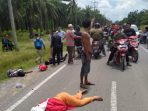 Kecelakaan Lalulintas di jalan Padang Tualang-Serangan Kabupaten Langkat