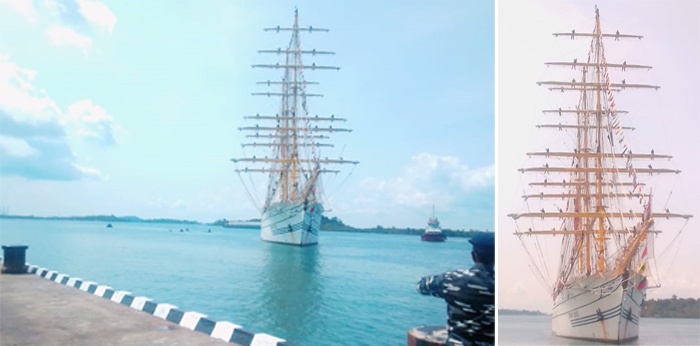 KRI Bima Suci Sandar di Pangkalan Fasarkhan TNI AL Mentigi Tanjunguban