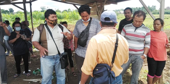 Puluhan Penggarap Gelar Aksi Hentikan Pemagaran Areal di Kuala Berkala