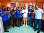 Pengurus KSPSI-73 Langkat dan Kadisnaker Langkat usai audiensi