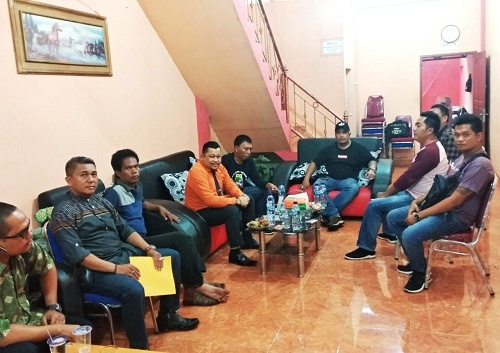 Pengurus KSPSI dan FKPPI Langkat saat lakukan MoU