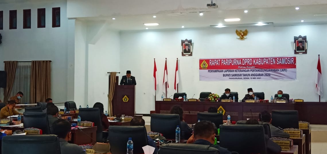 DPRD Paripurna LPKJ Bupati Samosir TA 2000