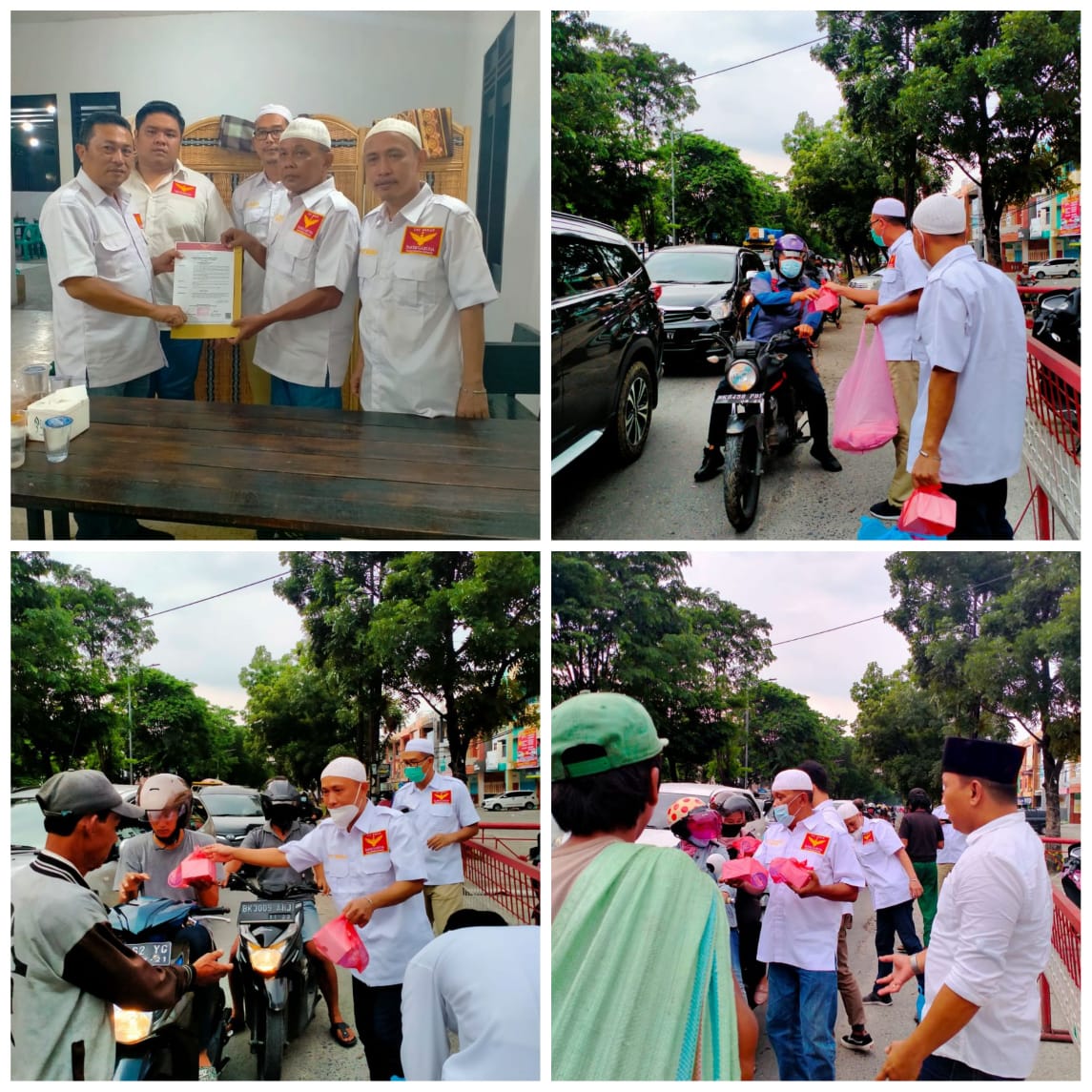 Penyerahaan SK Partai Garuda Kota Medan dan Gelar Baksos Berbagi Takjil di Ramadhan 1442 H