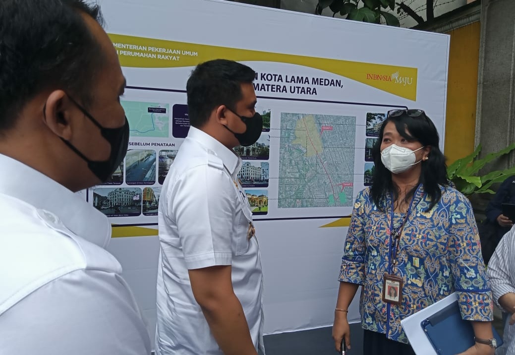 Bobby Nasution dan Dirjen Cipta Karya Tinjau Kawasan Kota Lama Kesawan