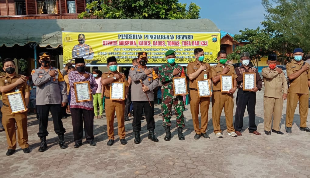 Pemberabtasan Narkoba Menjadi Atensi, Kapolres Batubara Beri Reward Tokoh Masyarakat