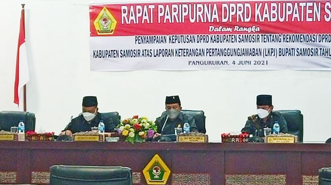 Paripurna Bahas LKPj Bupati Samosir Konsentrasi Dampak Covid-19