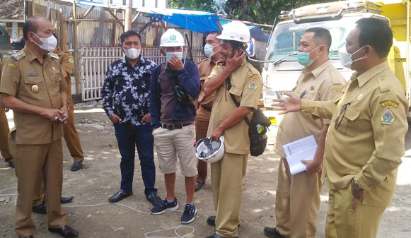 Wakil Bupati Monitoring Pembangunan Gedung Perpustakaan