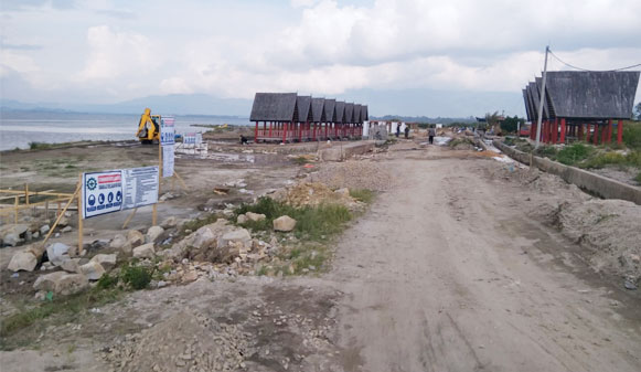 Proyek DTW Pantai Pardinggaran Ditargetkan Selesai Desember 2021