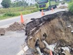 Jalan Provinsi di Pane Simalungun Rawan Dilalui Belum Diperbaiki
