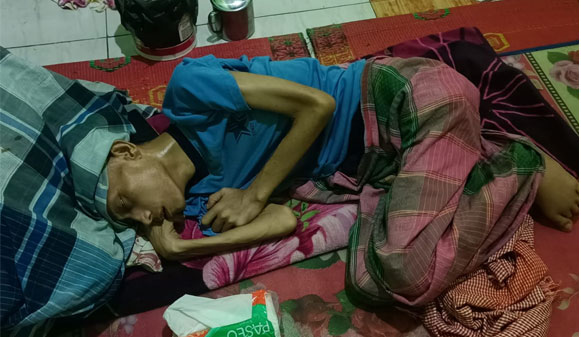 Boi Sumarno Sagala Berbaring Pasrah di Tanjung Gusta