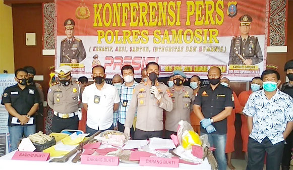 Ungkap Empat Kasus Narkoba dan Dua Kasus Perjudian