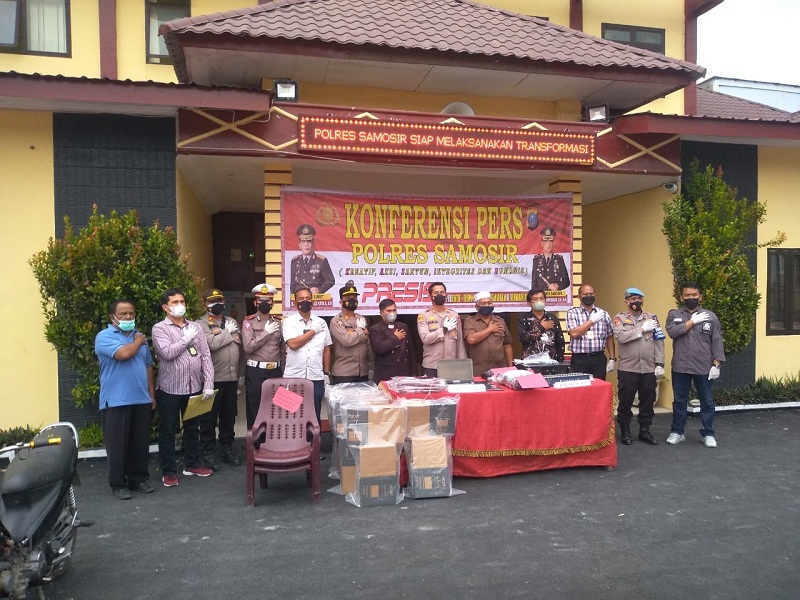 polres samosir rilis