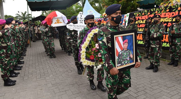 Pemakaman Tony Simbolon di Taman Makam Bahagia TMP Buktit Barisan