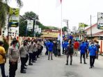 Massa FSPTI-KSPSI Unjuk Rasa Desak Polres Binjai Bebaskan Rekannya