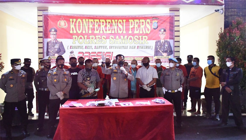 polres samosir ungkap kasus