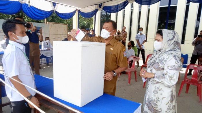 bupati deli serdang nyoblos