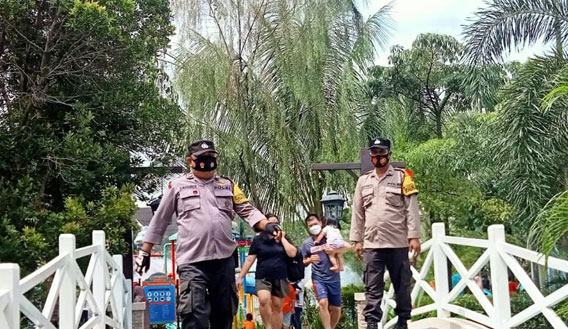 Polsek Namorambe Laksanakan Patroli Tempat Wisata