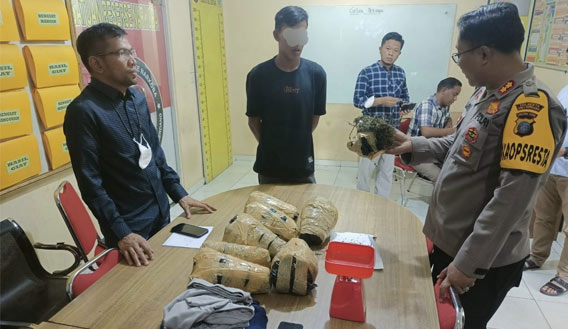 Polisi Gagalkan Peredaran Ganja Antarprovinsi