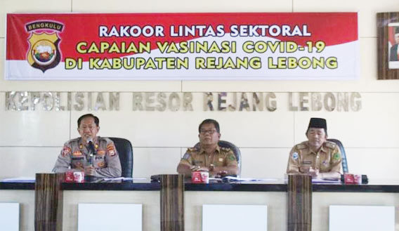 Target Vaksin Belum Terpenuhi Pemkab dan Polres Gelar Rakor
