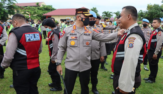 Kapolresta Deli Serdang Cek Sikap Tampang Personel