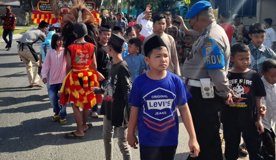 Polsek Beringin Pengamanan Pawai Budaya Tahun Baru Hijriah