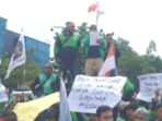 Kantor Gubernur Sumut Jadi Sasaran Demo Pengemudi Ojol