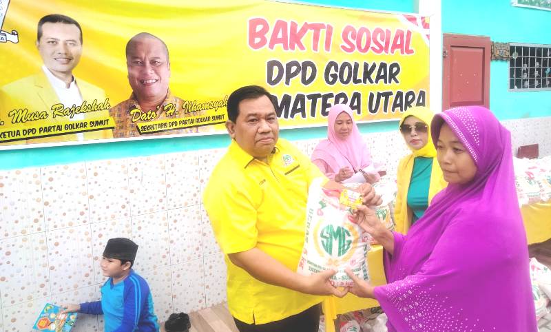 Pengurus Partai Golkar Sumut Gelar Bakti Sosial