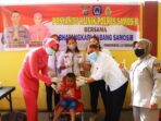 Bhayangkari Polres Samosir Giat Pelayanan Imunisasi Polio