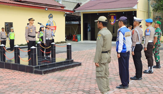 Libatkan 1.978 Personel, Polres Samosir Gelar Apel Pasukan