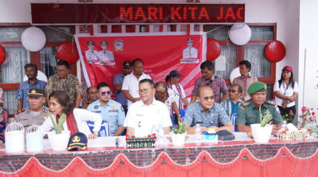 Lomba Gerak Jalan Meriahkan HUT Kemerdekaan RI di Laguboti