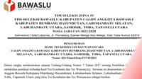 Timsel Bawaslu Zona IV Beri Kesempatan Masyarakat Menanggapi