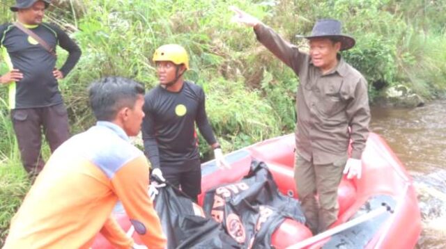 Tim SAR Temukan Satu Orang Warga Hanyut di Sungai Aek Silang