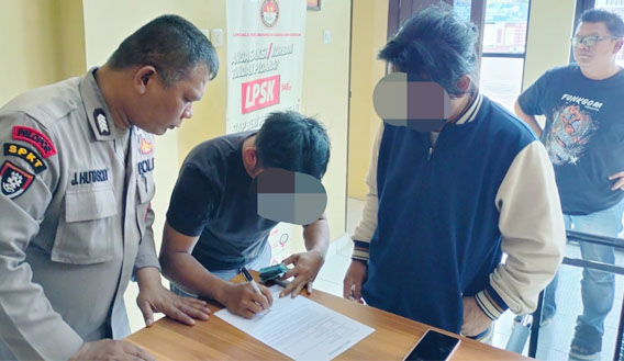 SPKT Polres Samosir, Mediasi Tindak Pidana Penganiayaan