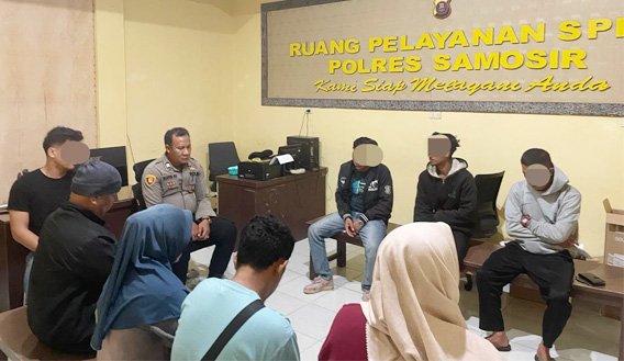 SPKT Polres Samosir Selesaikan Kasus Cara Mediasi